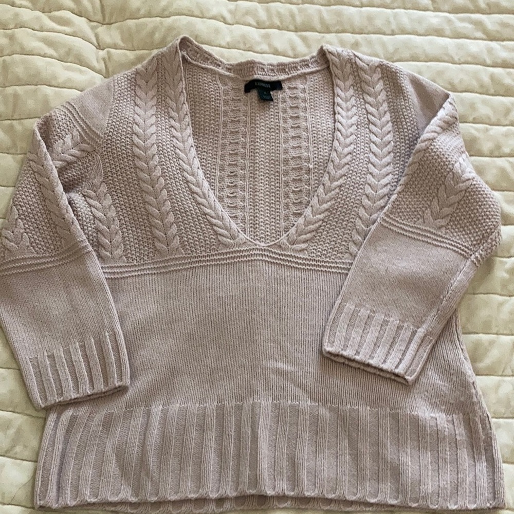Lavender Express 3/4 length sweater
